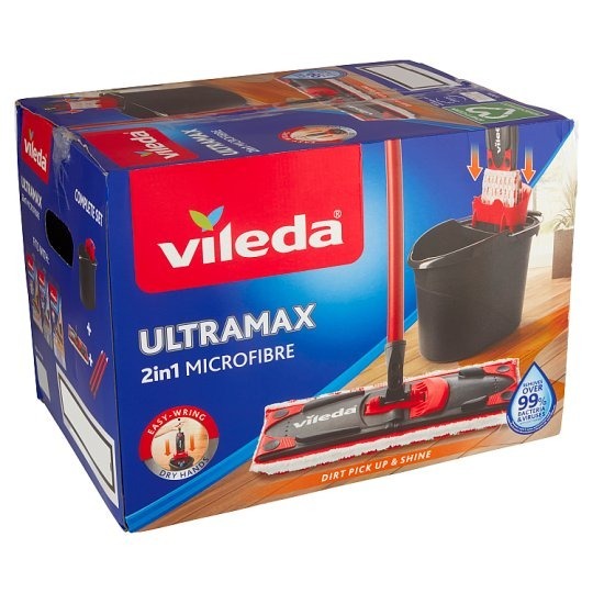 Vileda Ultramax 2IN1 Microfibre Mop Płaski +wiadro