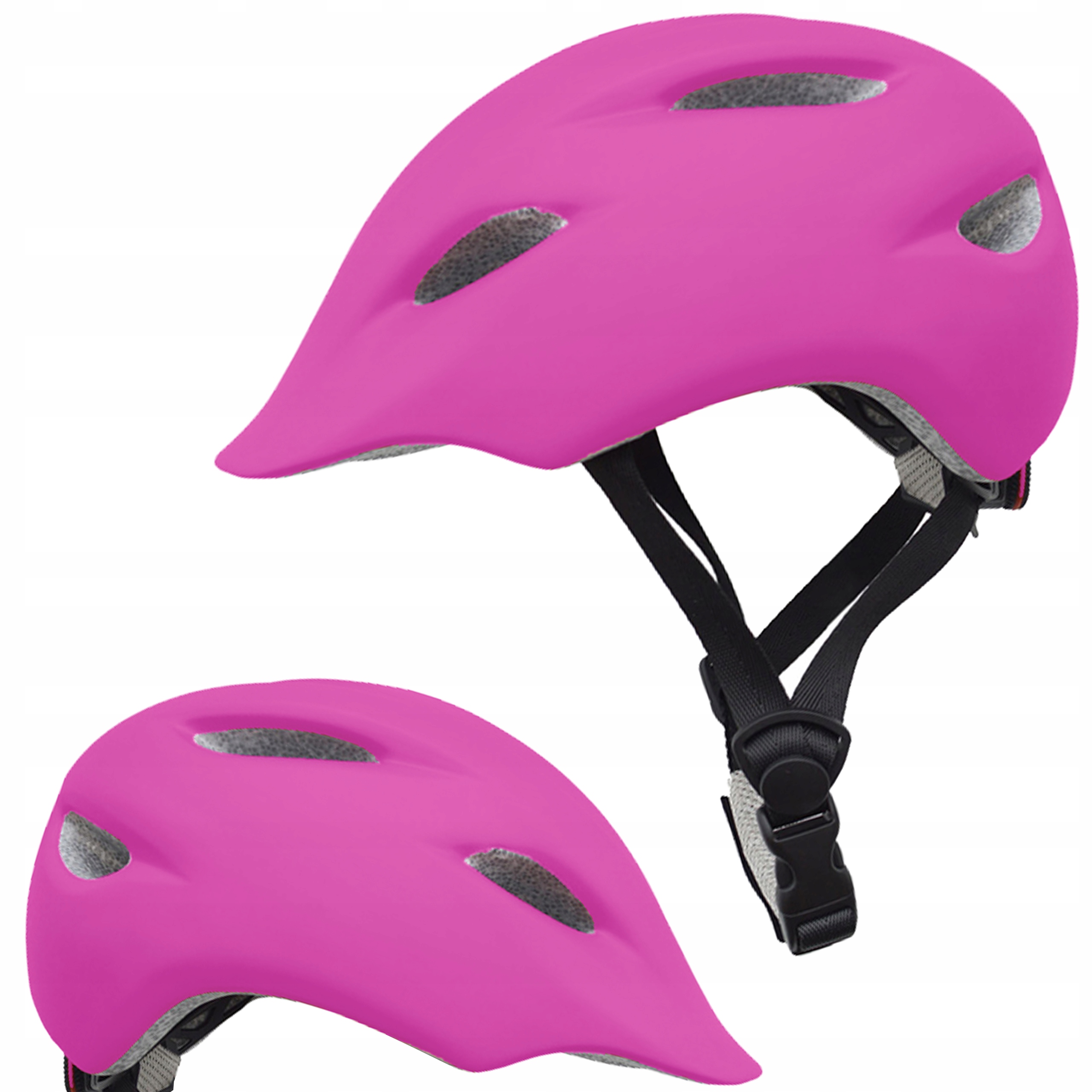 Kask rowerowy dziecięcy Kross Infano różowy rozmiar S (52-56 cm)
