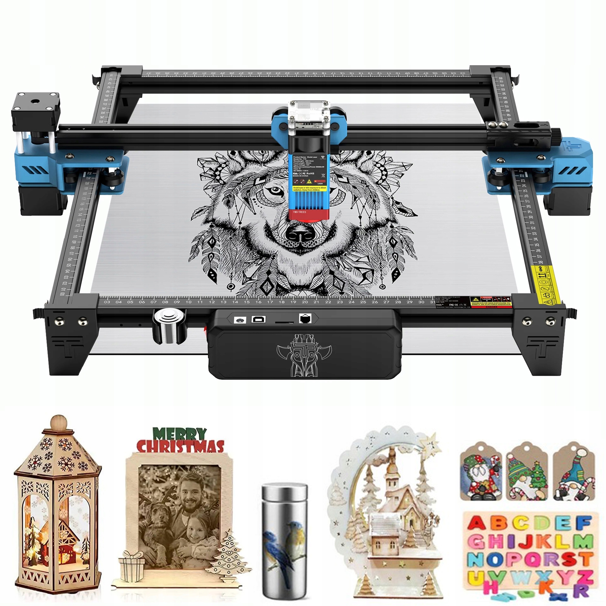 Twotrees TTS-55 Pro Grawer/wycinarka laserowa 40W 300*300mm DIY+Panel Producent Inna