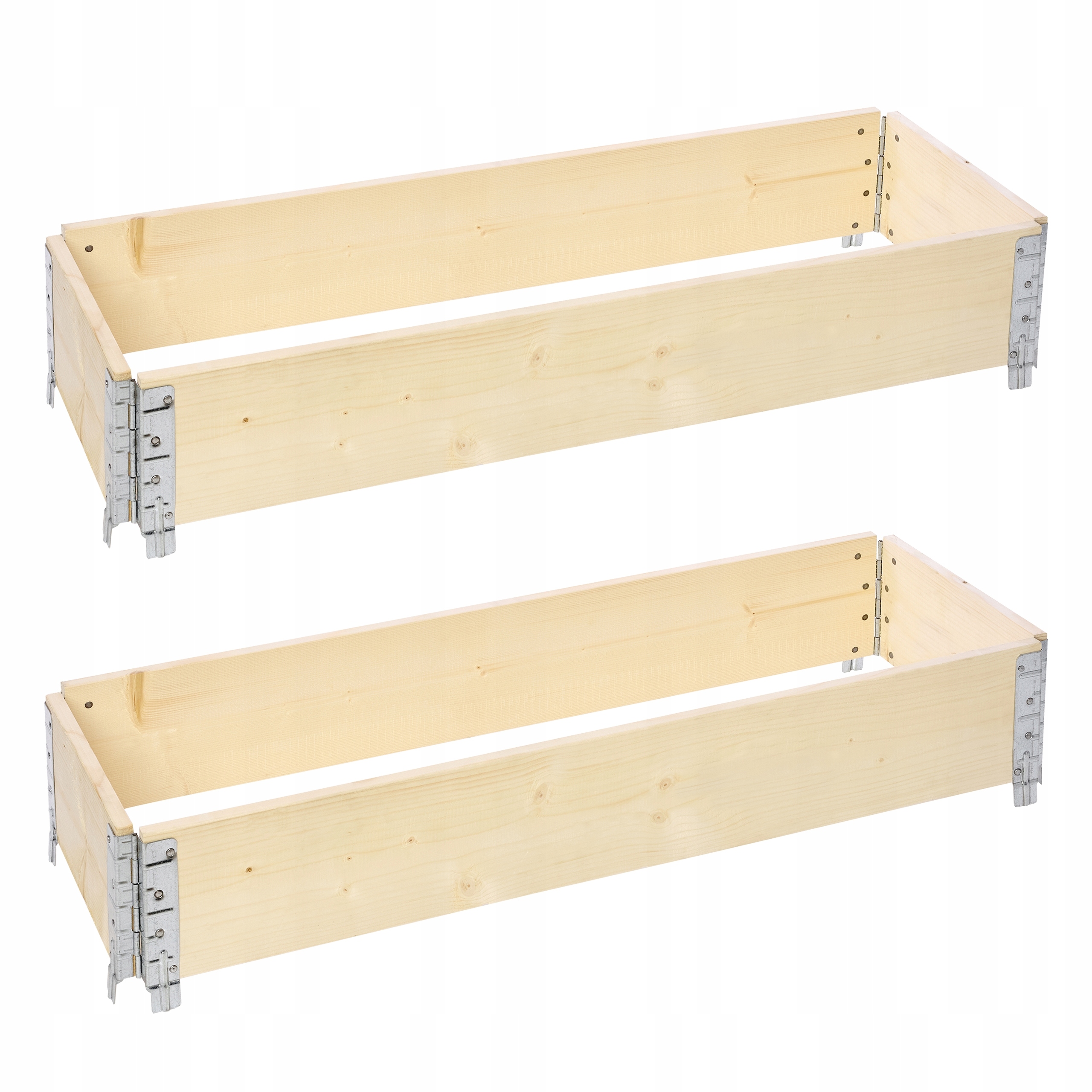 Podwyższona grządka warzywniak 2 szt 120x40x20 cm Nadstawka paletowa