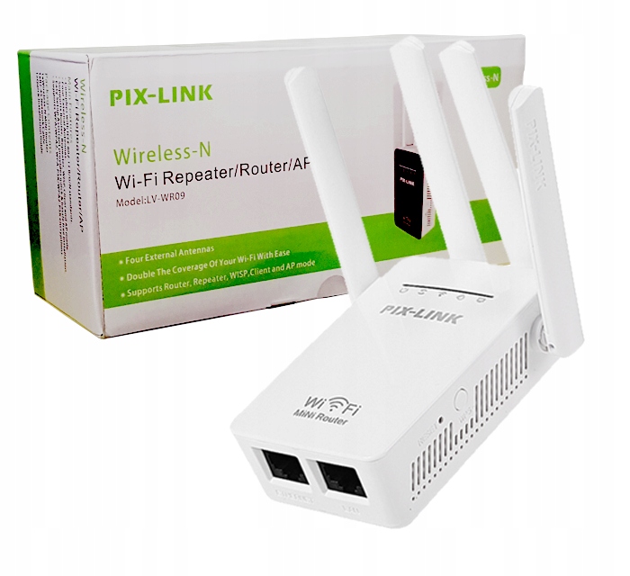 

Wzmacniacz sygnału Wi-Fi Repeater Router Pixlink