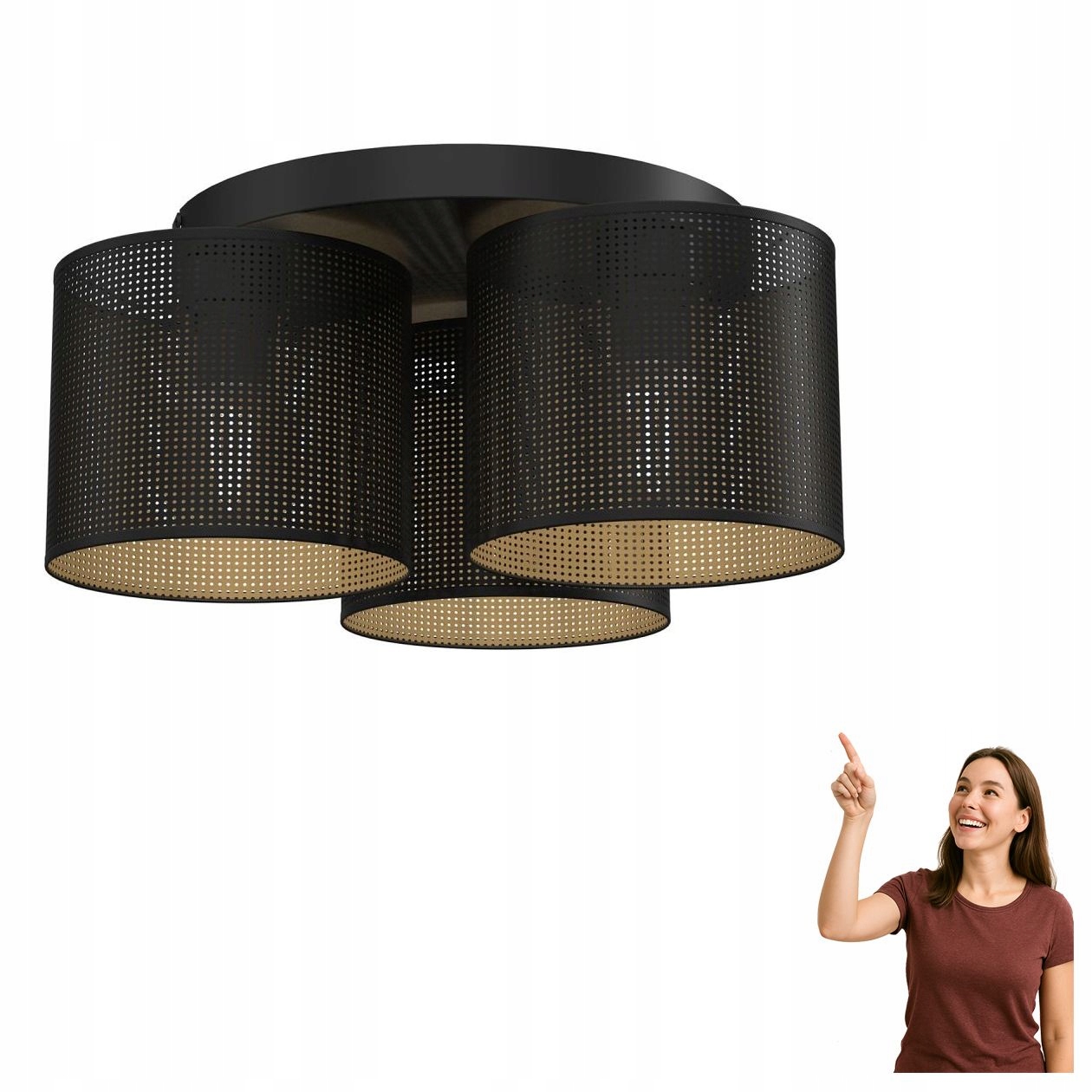 Prelamovaná stropná lampa Loft Shade 5248 Luminex