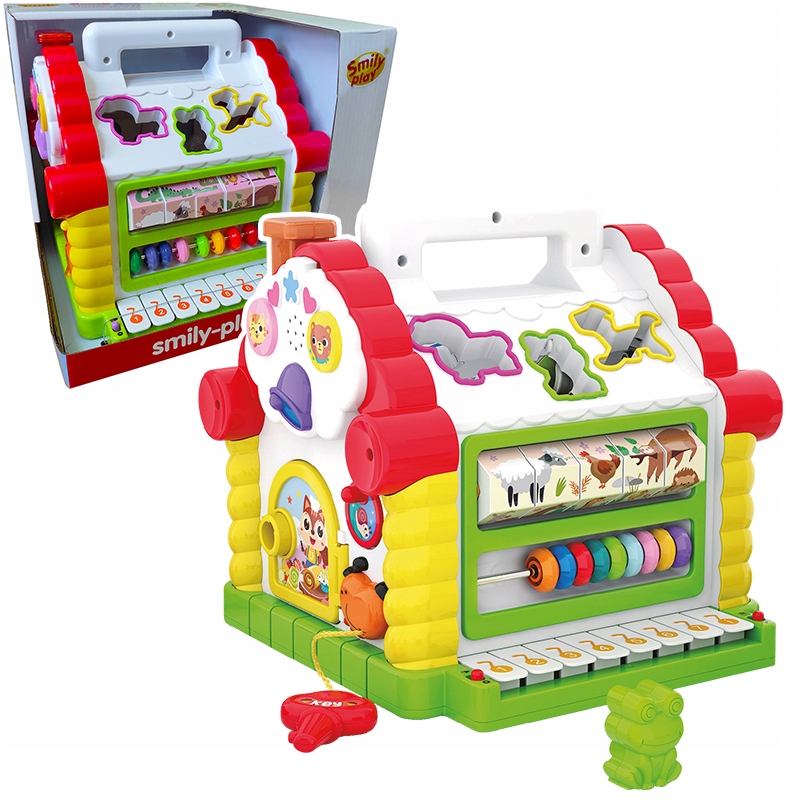 

Grający domek z sorterem Smily Play SP83652