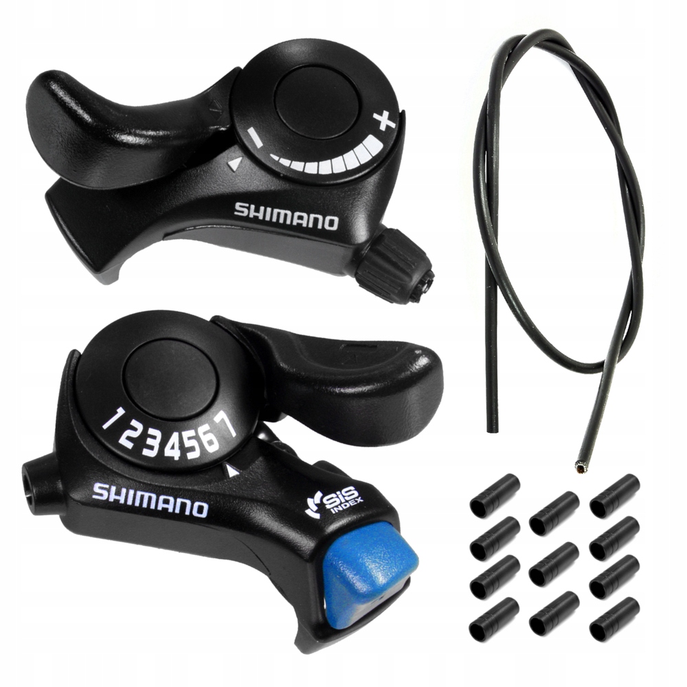 Manetki Shimano SL-TX30 3x7 komplet Pancerz przerzutki 3 m 10 końcówek