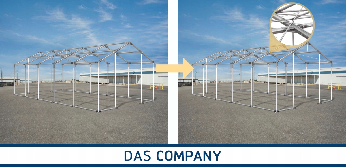 Linki naciągi dachowe do namiot całoroczny 5m szer Kolor inny