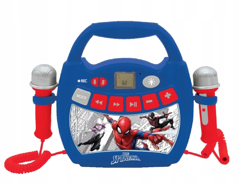 Lexibook Spiderman Głośnik bluetooth z mikrofonami odtwarzacz karaoke