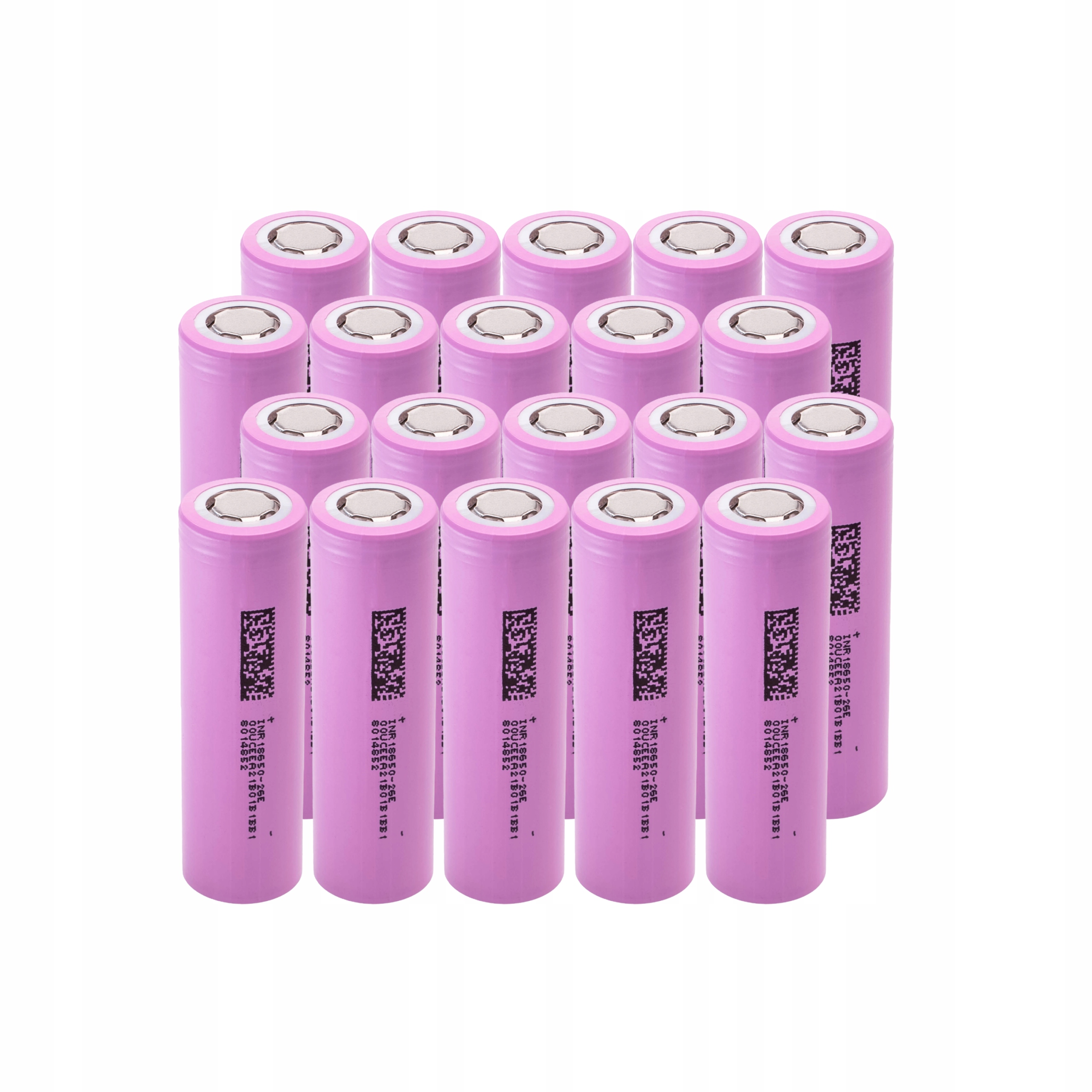 20x Akumulátorový článok Green Cell 18650 Li-Ion ICR18650-26J 3.6V 2600 mAh