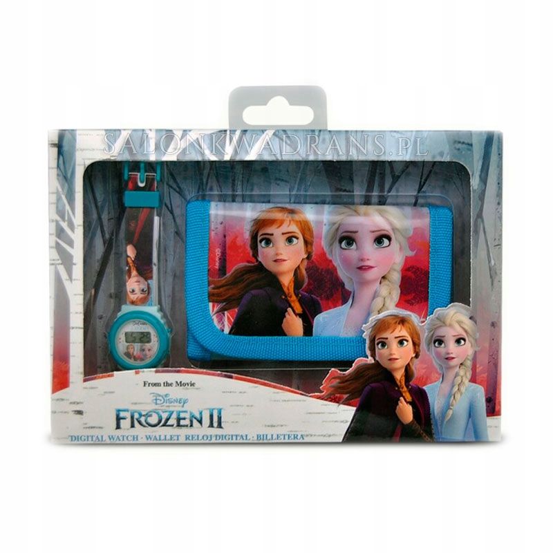 Zegarek - Frozen Elsa i Anna + portfel