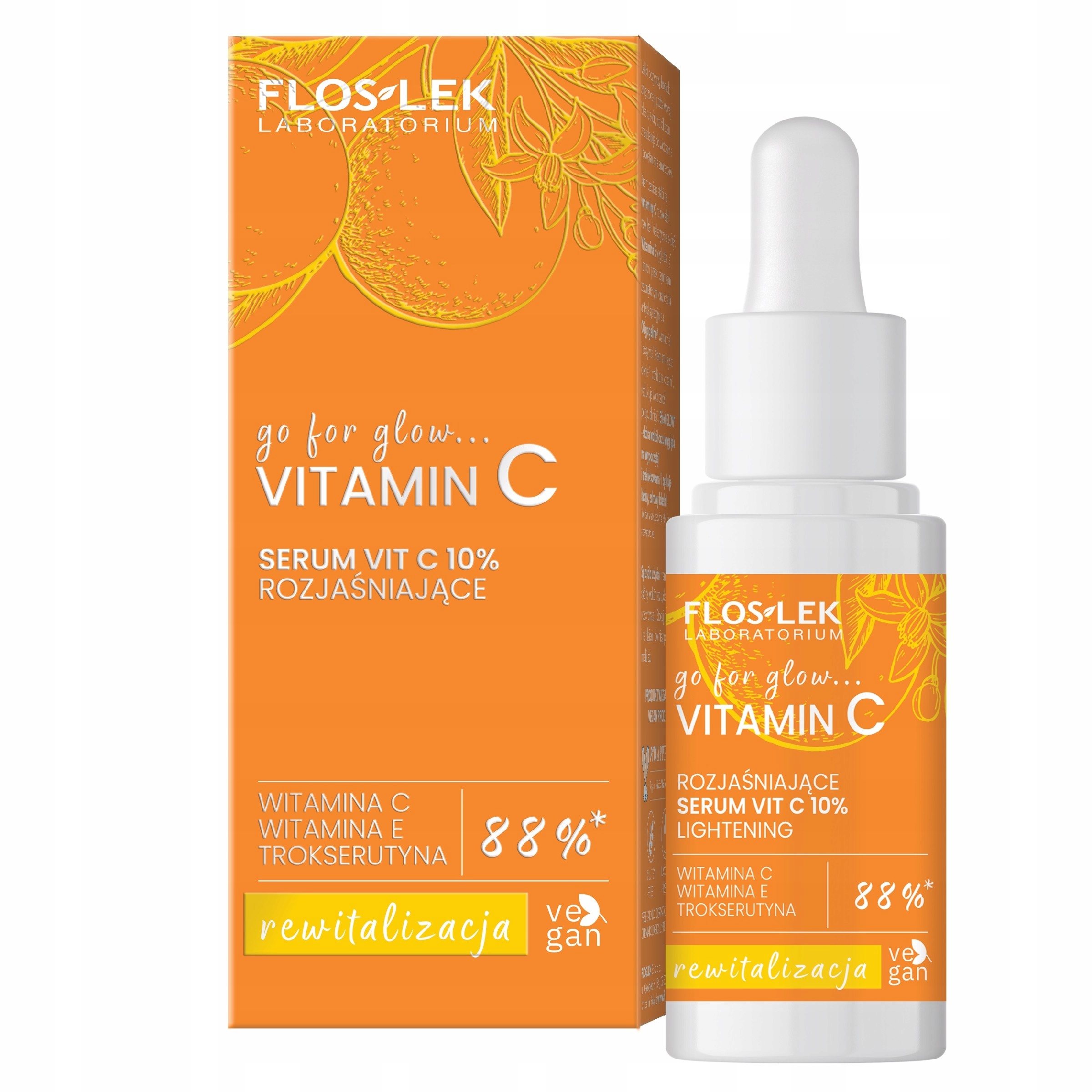 Go for glow Vitamin C Rozjasňující sérum Vit C 10% Floslek