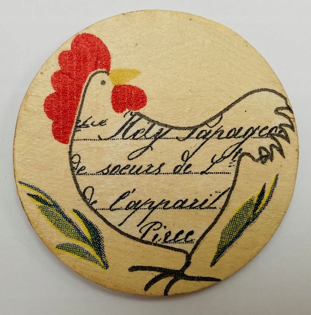 

Magnes decupage HandMade śr. 5 cm Kura