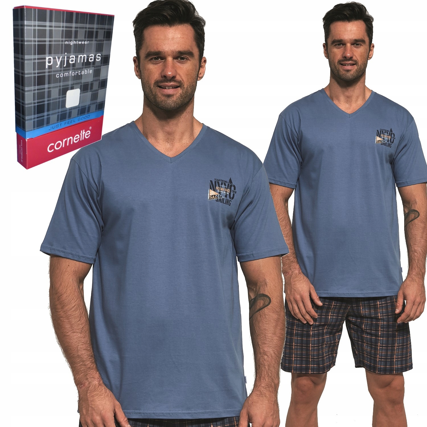 

Cornette piżama męska 326/95 Sail jeans