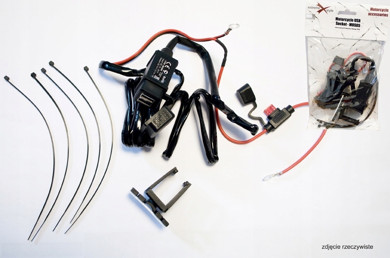 Biketec Motocyklová Usb X2 Zásuvka S Poistkou, Montáž Na Povrch