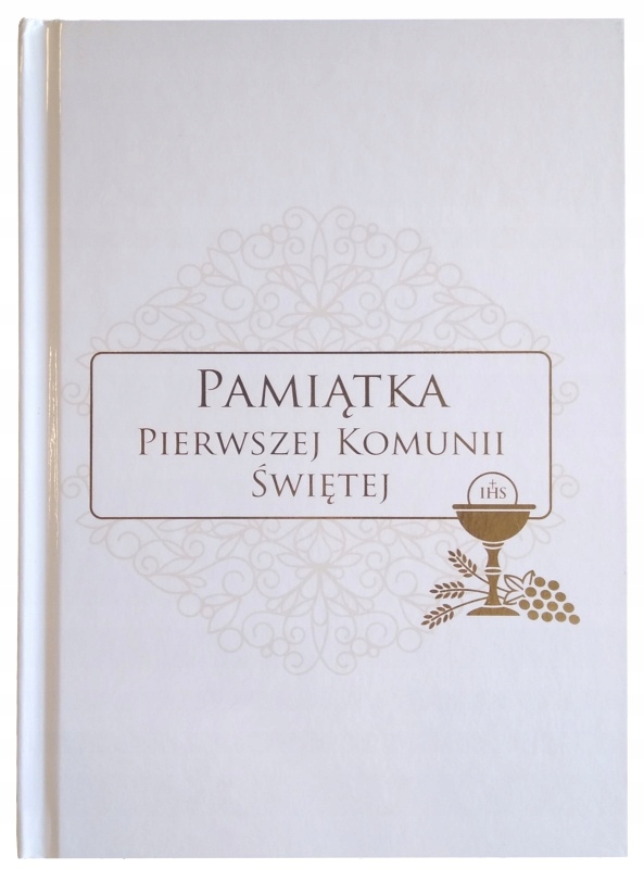 Pamiątka Pierwszej Komunii Świętej B5 biała 4043
