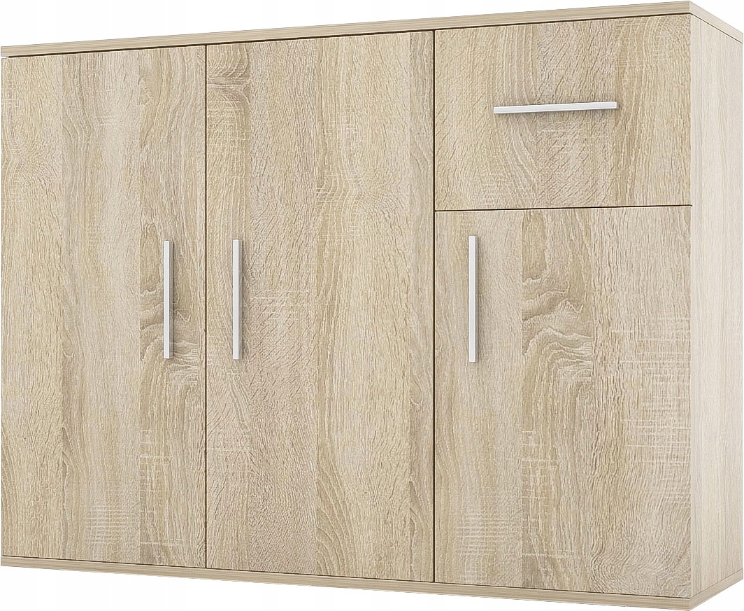 

Komoda do salonu 112 cm dąb sonoma Simple V