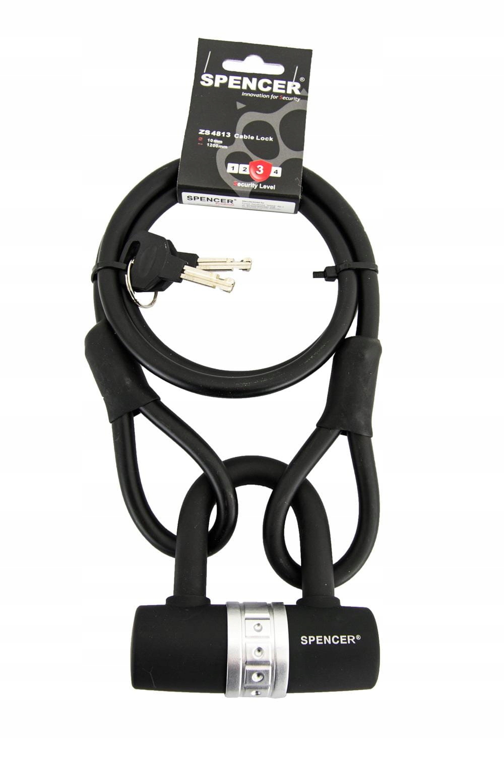 ZAMEK SPENCER 10x120 PLECIONKA Z KŁÓDKĄ