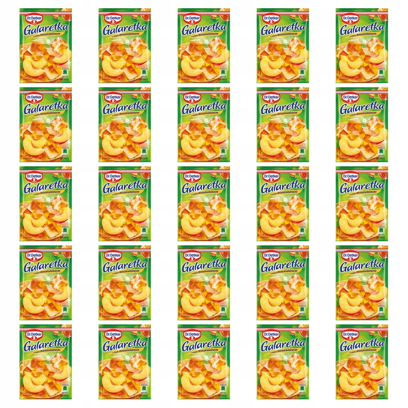 Dr. Oetker Želé s broskvovou příchutí 72 g X25