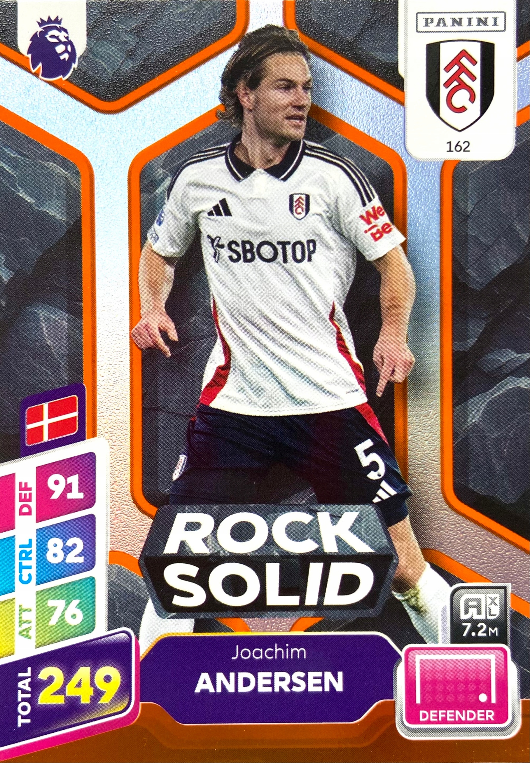 Premier League Plus 2025 Rock Solid 162 orange Joachim Andersen Fulham