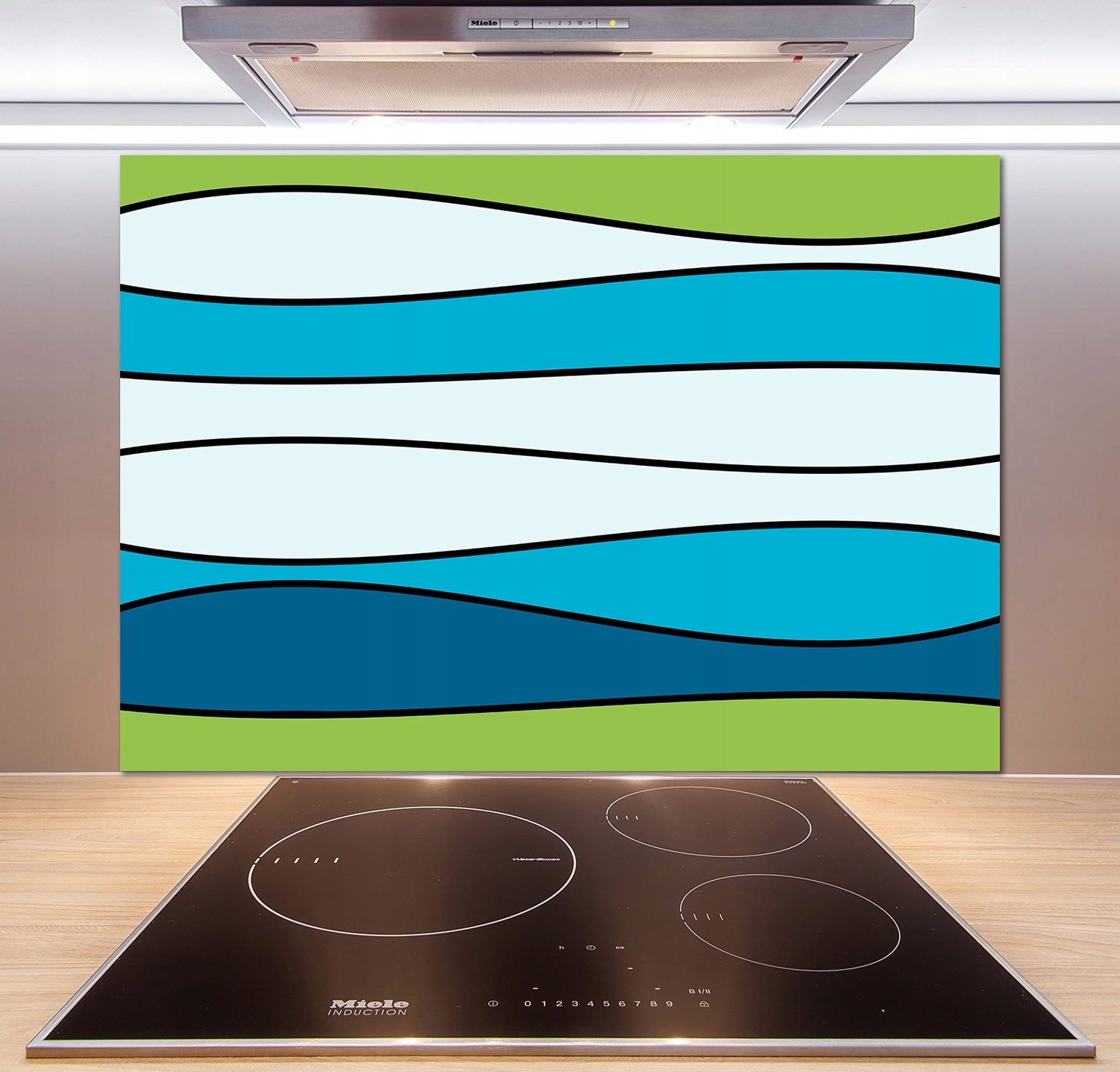 

Panel do kuchni Kolorowe paski 100x70 cm + Klej