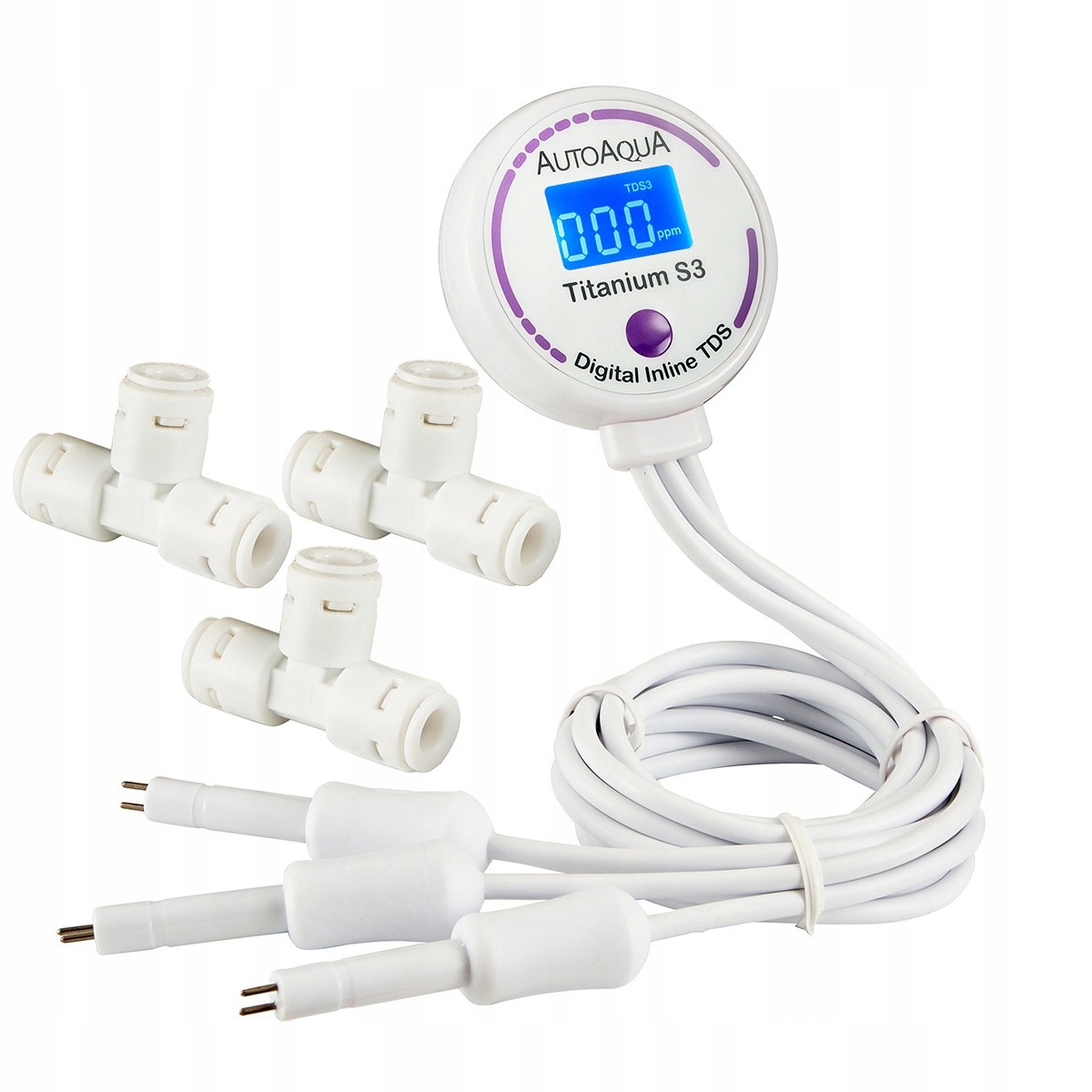 Levně Lineární Trojitý Měřič Tds Pro Filtr Reverzní Osmózy Ro Akvaristika