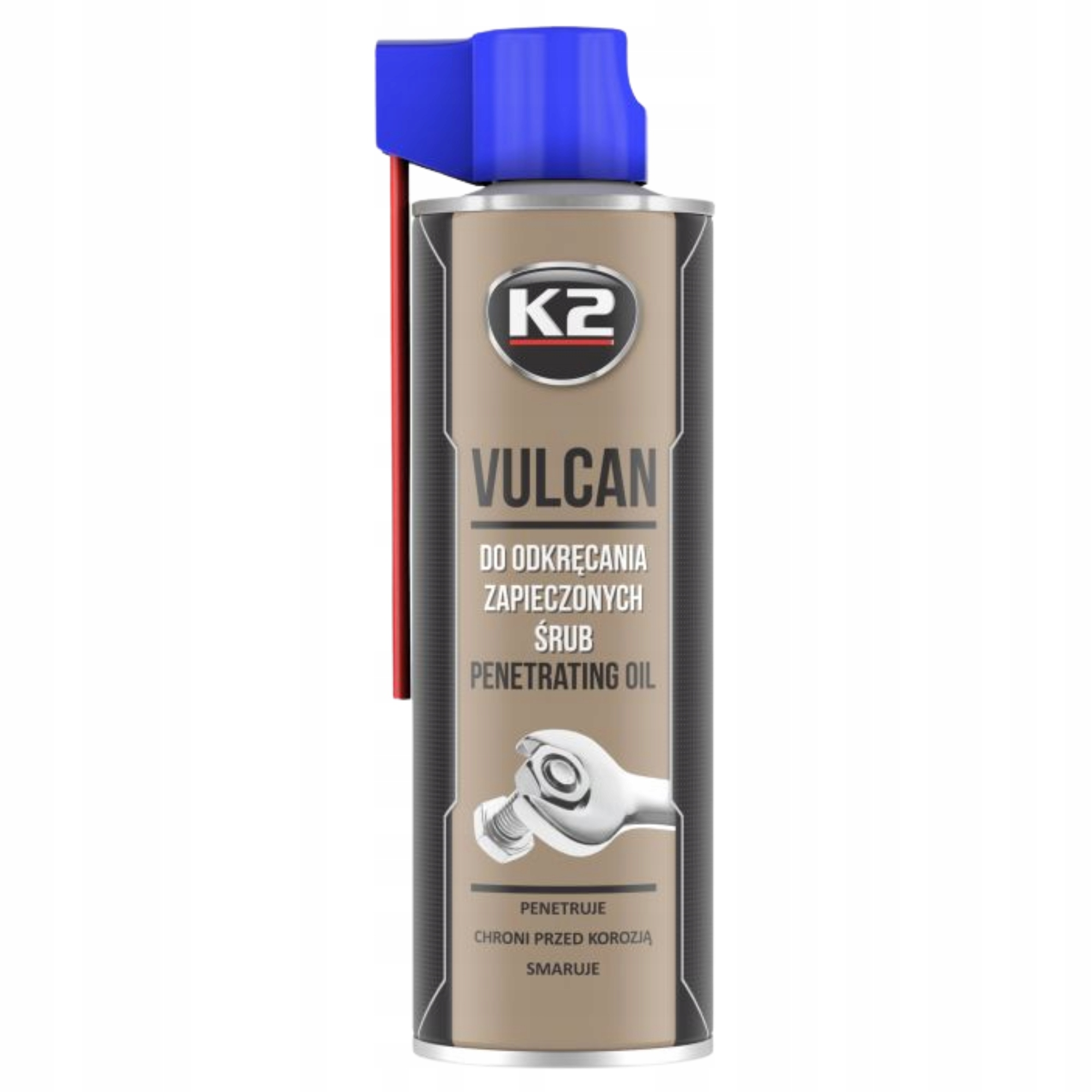 Środek do usuwania Rdzy Odrdzewiacz K2 Vulcan 500ml do zapieczonych śrub