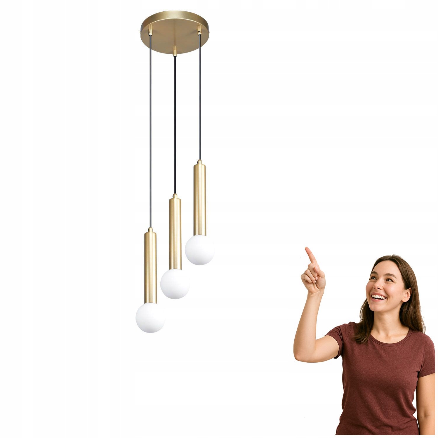 Závesná lampa Filano PND-33574-3-GD Italux