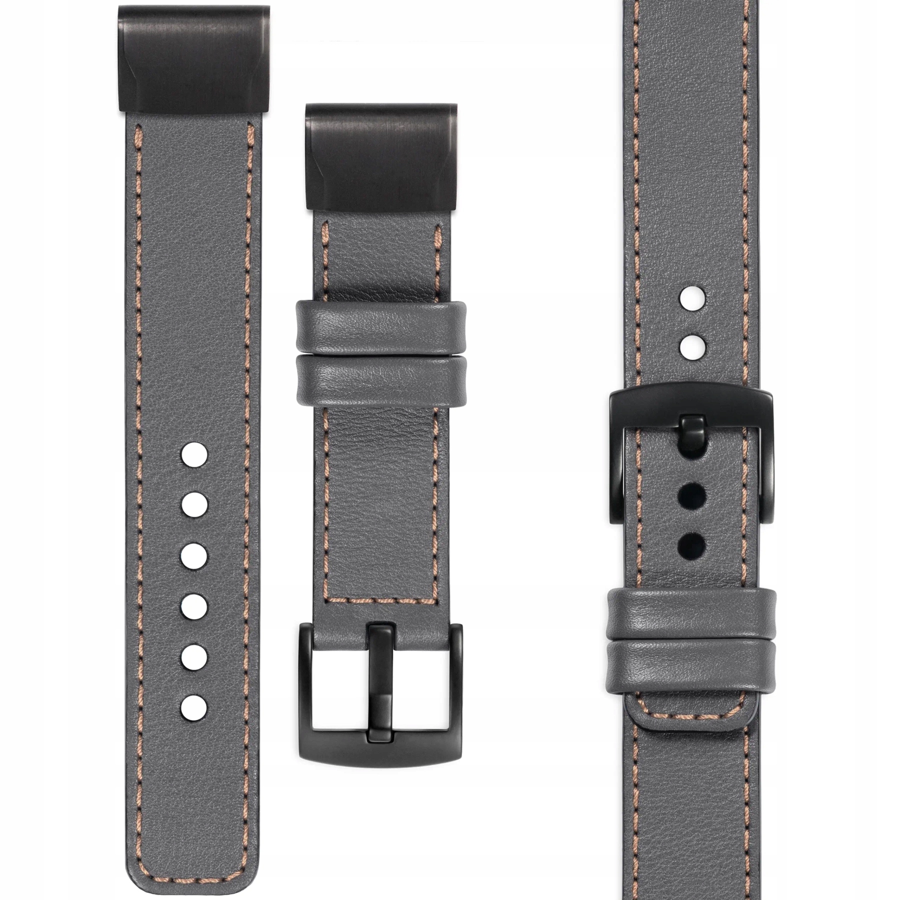 Pásek pro Garmin QuickFit 22 mm Fenix 8 7 6 5 prémiový kožený Movear Polský