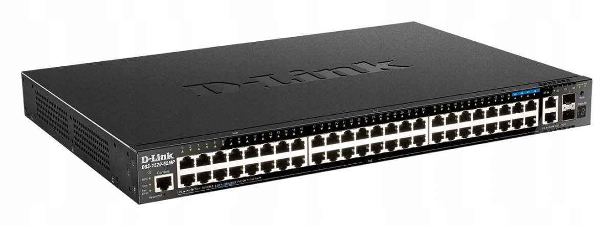 D-link DGS-1520-52 Smart přepínač 48xGE 2x10GE 2xSFP+