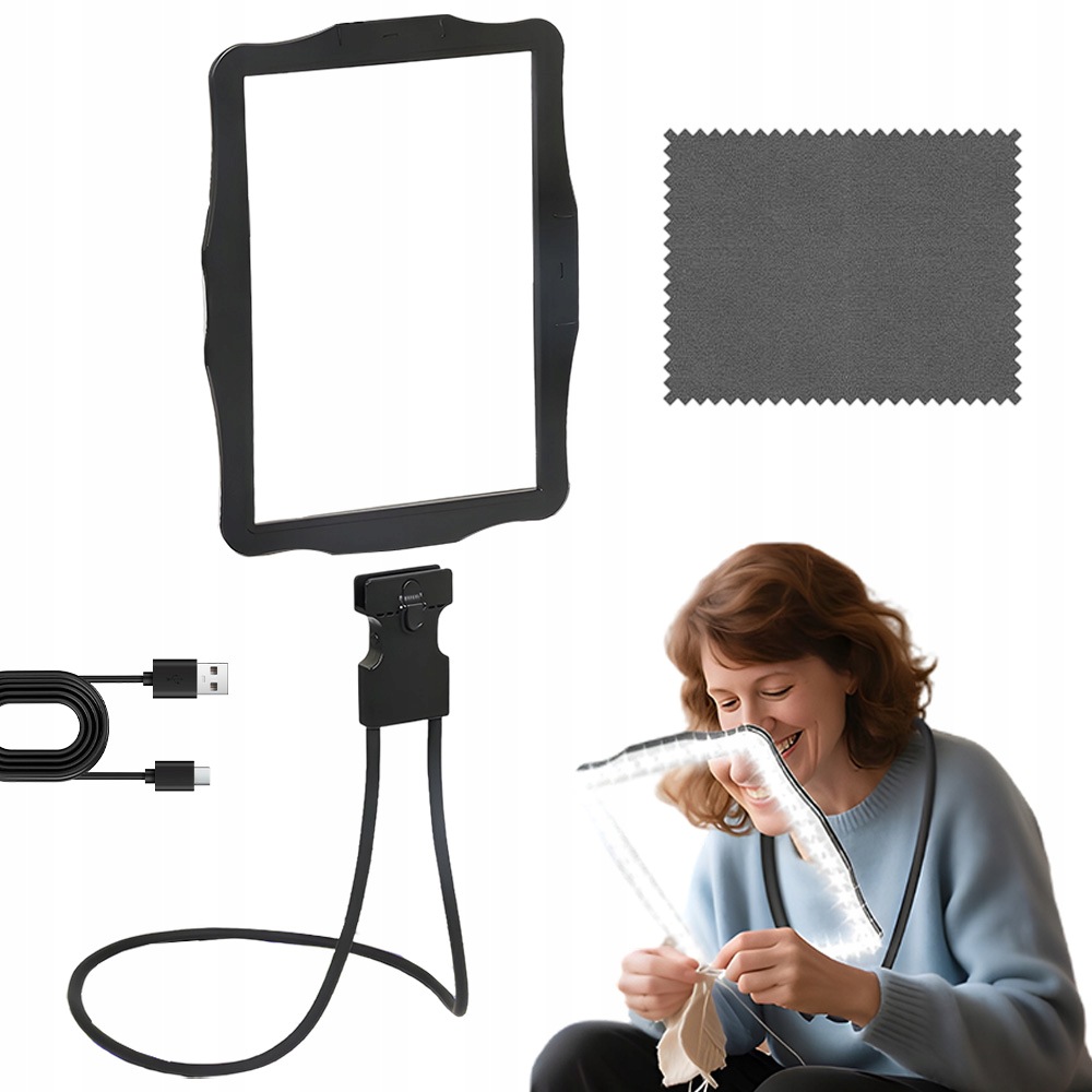 Sklo Lupa 10X50 Led Lupa Na Čtení Na Krk, Nastavitelná