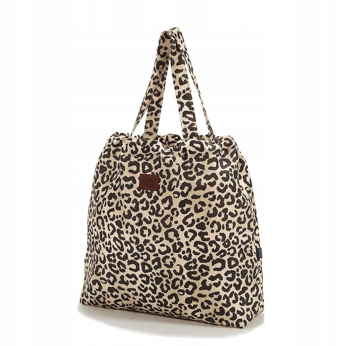 Taška Shopper Bag s kapsou Leopard Cream by Lamparska La Millou