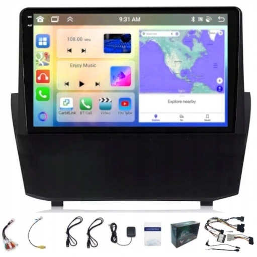 Gps Navigace Ford Fiesta 2009-2017 Android Carplay Wifi 4GB 64GB