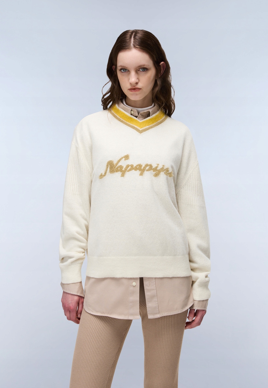 Napapijri Dámský svetr Malez NA88Y4 Beige Dimity L