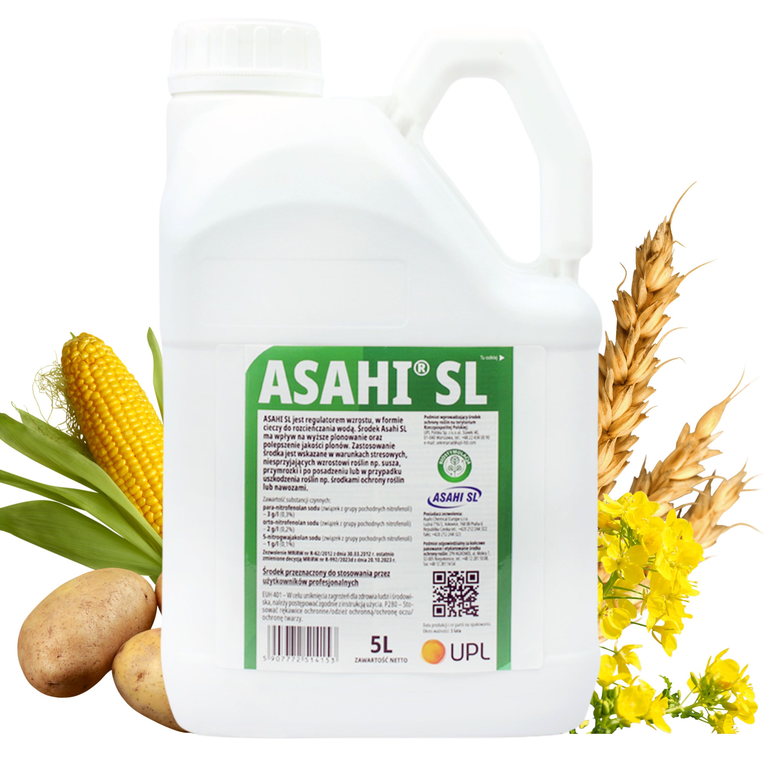 Stymulator wzrostu Asahi Sl 5L na wzrost, stres, plon i odporność