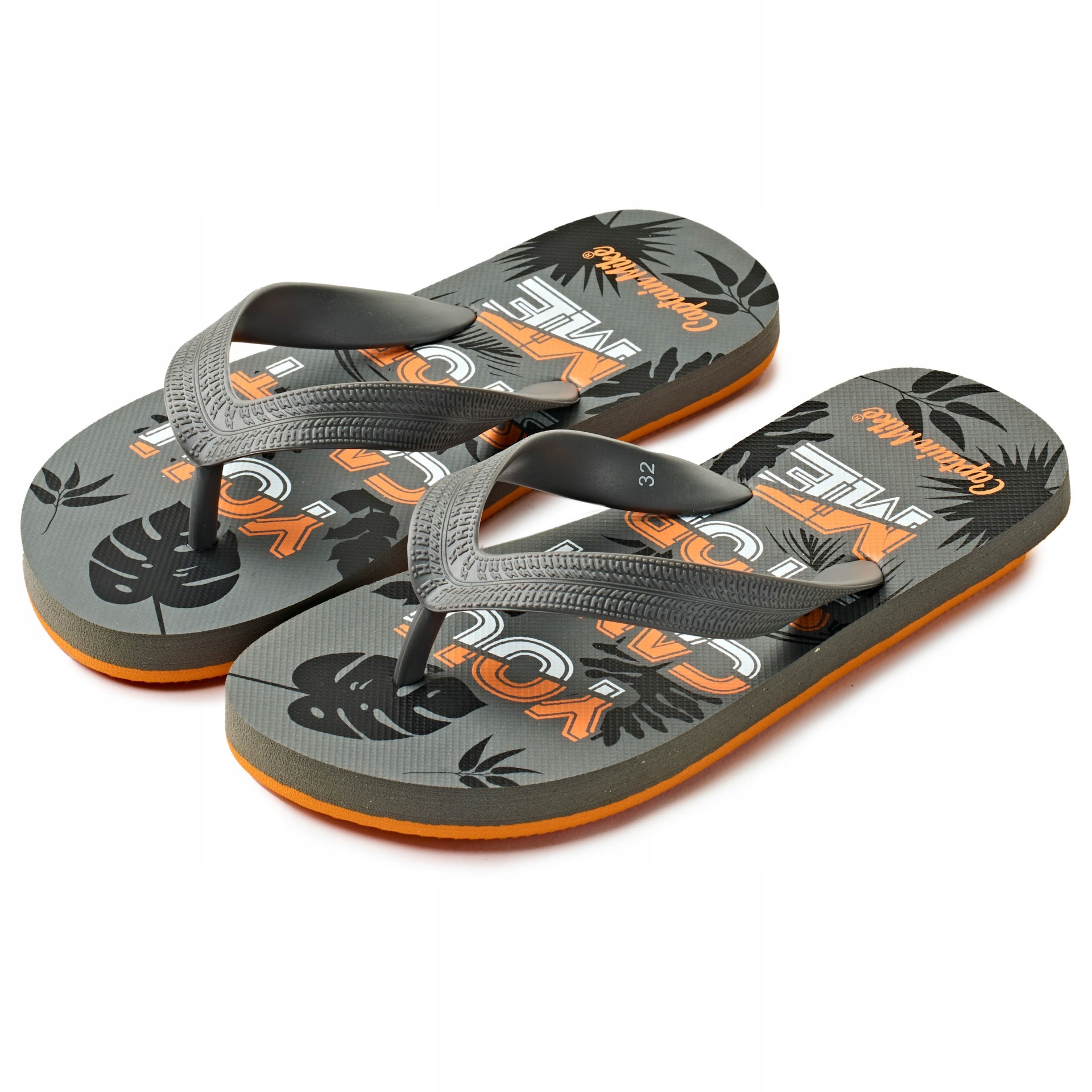 

Klapki japonki dziecięce szare dla chłopca r.34