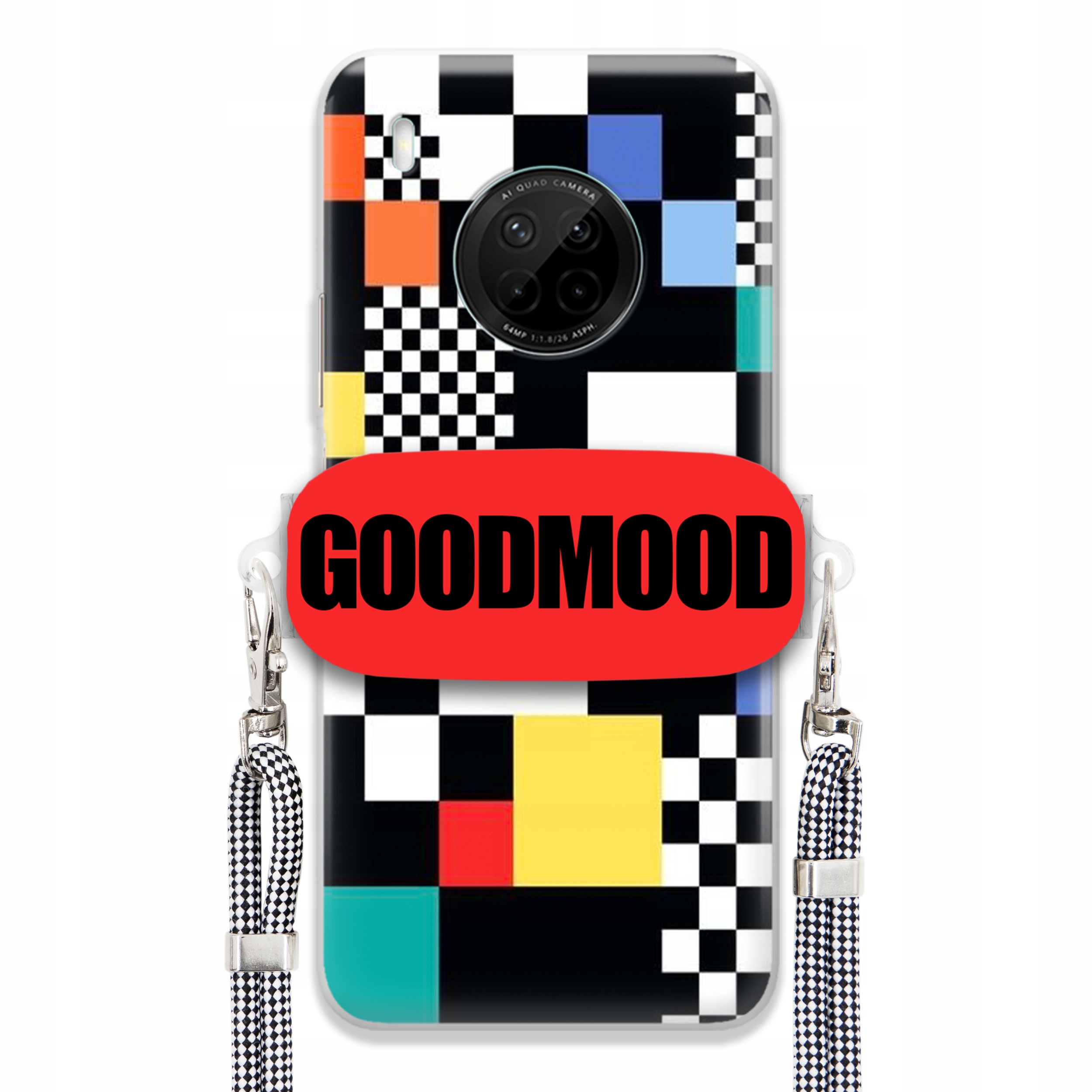 Pouzdro Pro Huawei Y9a Case Držák Smyčky Zebra Telefonu Pixelart Goodmood Vzory