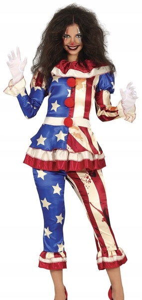 Kostým Krvavého Vlastneckého Klauna, Halloweenský Karnevalový Karneval M