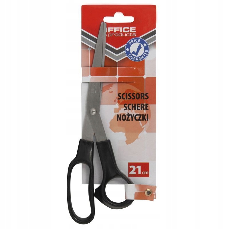NOŻYCZKI BIUROWE OFFICE PRODUCTS, KLASYCZNE, 21CM,