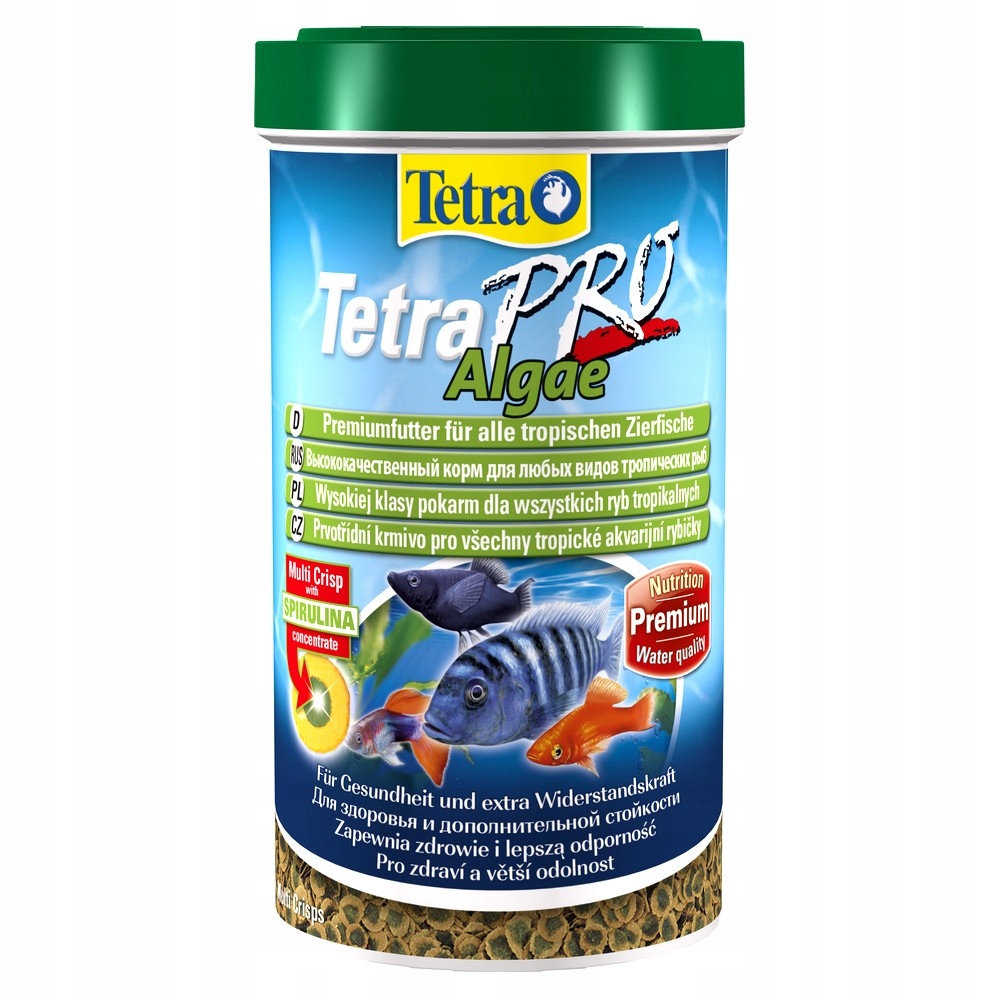 Krmivo Pro Okrasné Ryby S Řasami Pro Posílení Imunity 500 ML