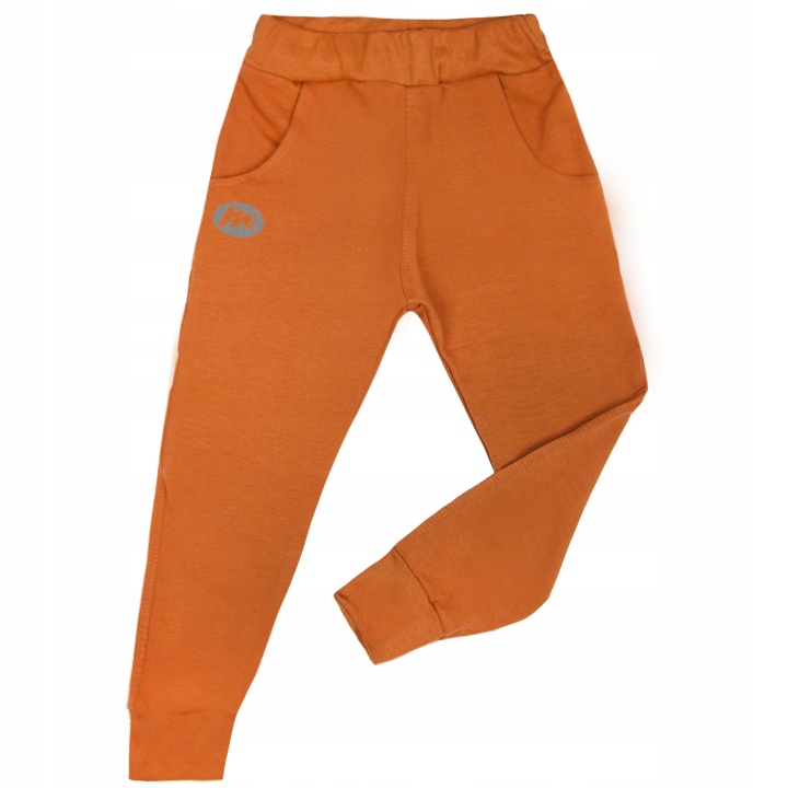 SPODNIE DRESOWE brązowe SZCZUPŁE 140 slim MROFI