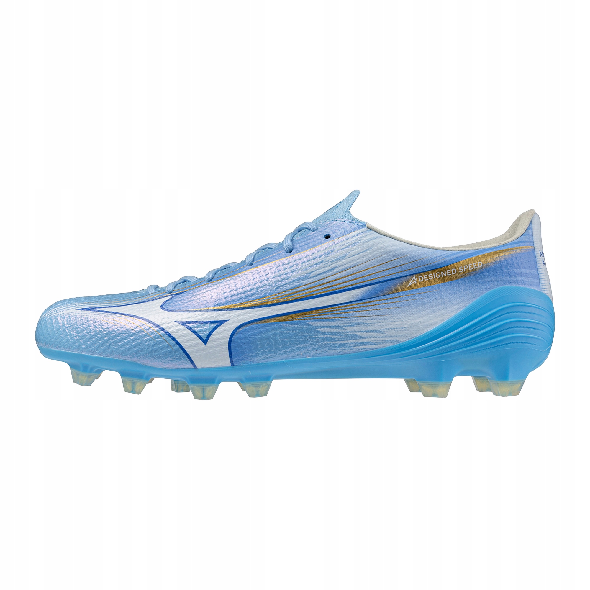 Fotbalová obuv Mizuno Alfa III Elite Fg celeste/bílé