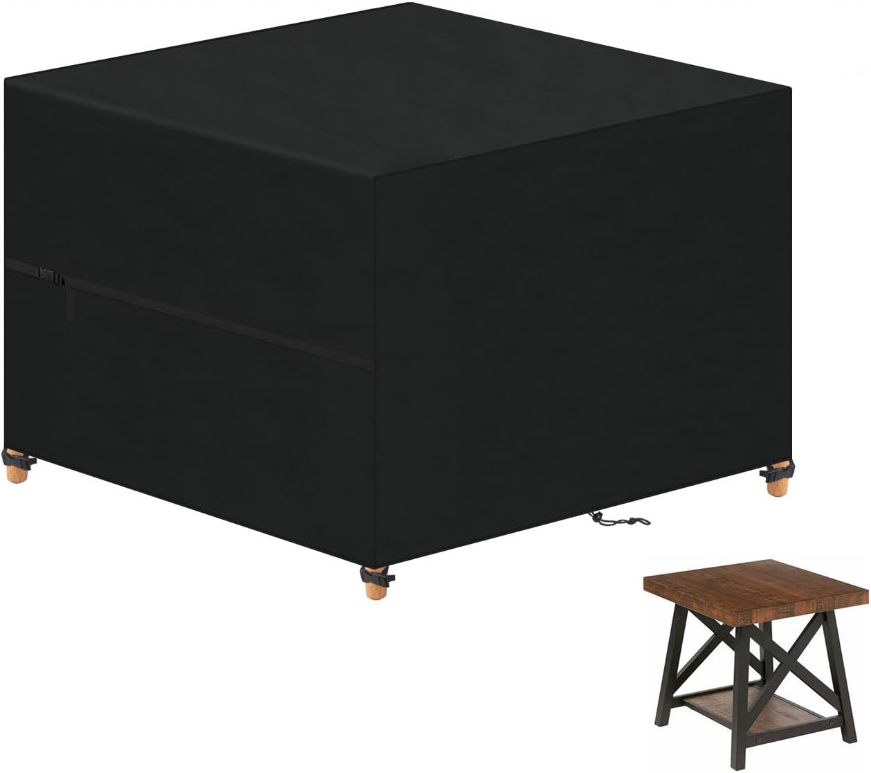 Pokrowiec Na Meble Ogrodowe Plandeka Na Stół Krzesła Wodoodporny 80x80x80cm