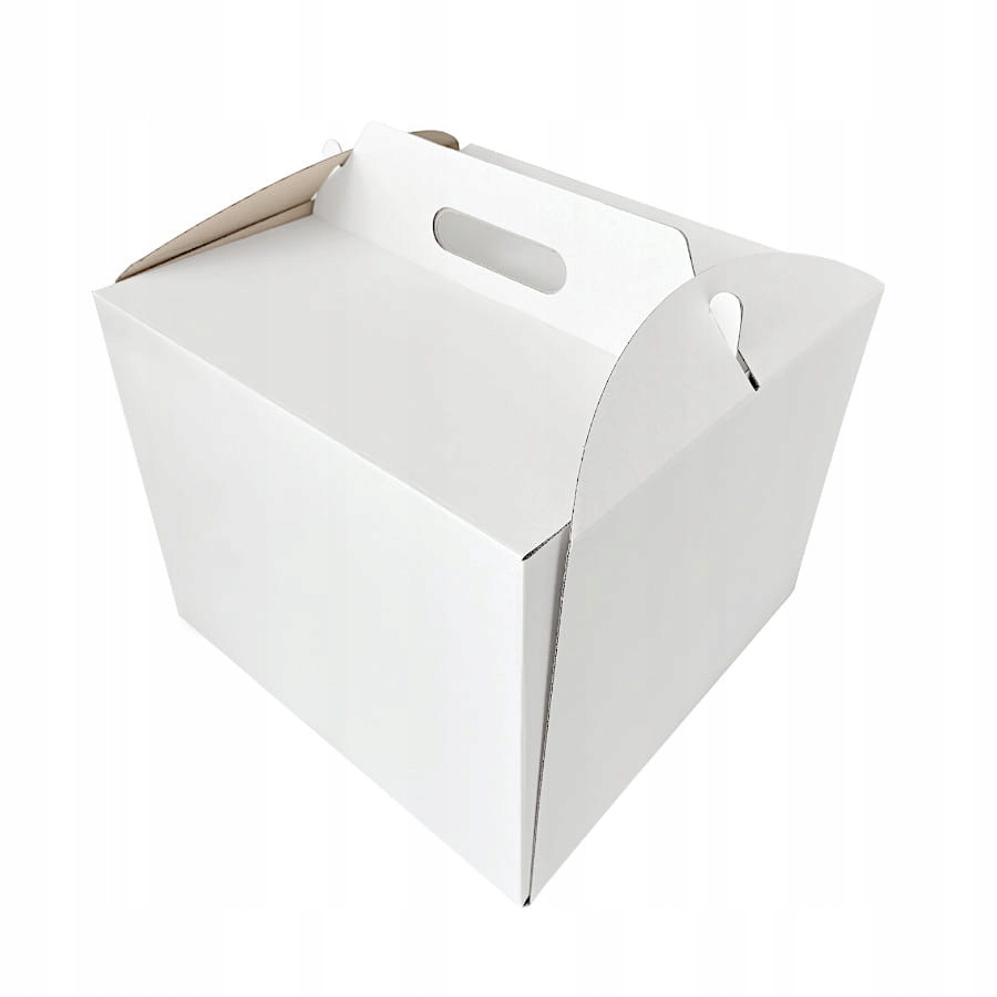 

Wysokie pudełko na tort 26x26x25cm sztywna tektura