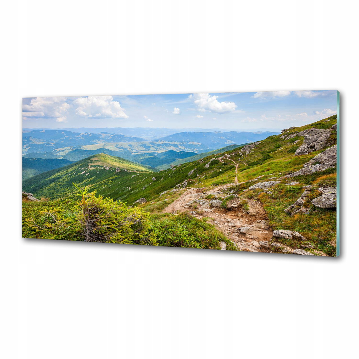Panel do kuchyně Zelené kopce 125 x 50 cm Lepidlo