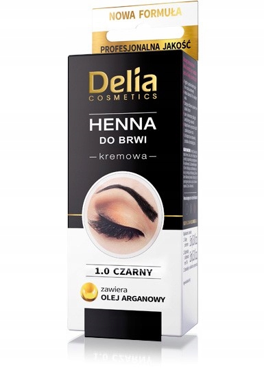 

Delia Cosmetics Henna do brwi kremowa nr 1.0 Czarn