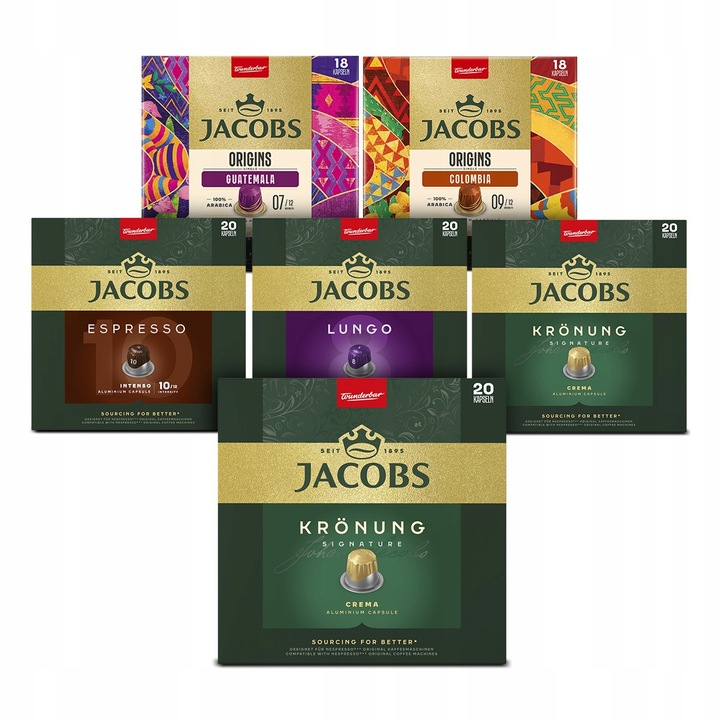 Kapsułki do Nespress(r)* Jacobs mix lungo espresso 6 opakowań [116 kaw]