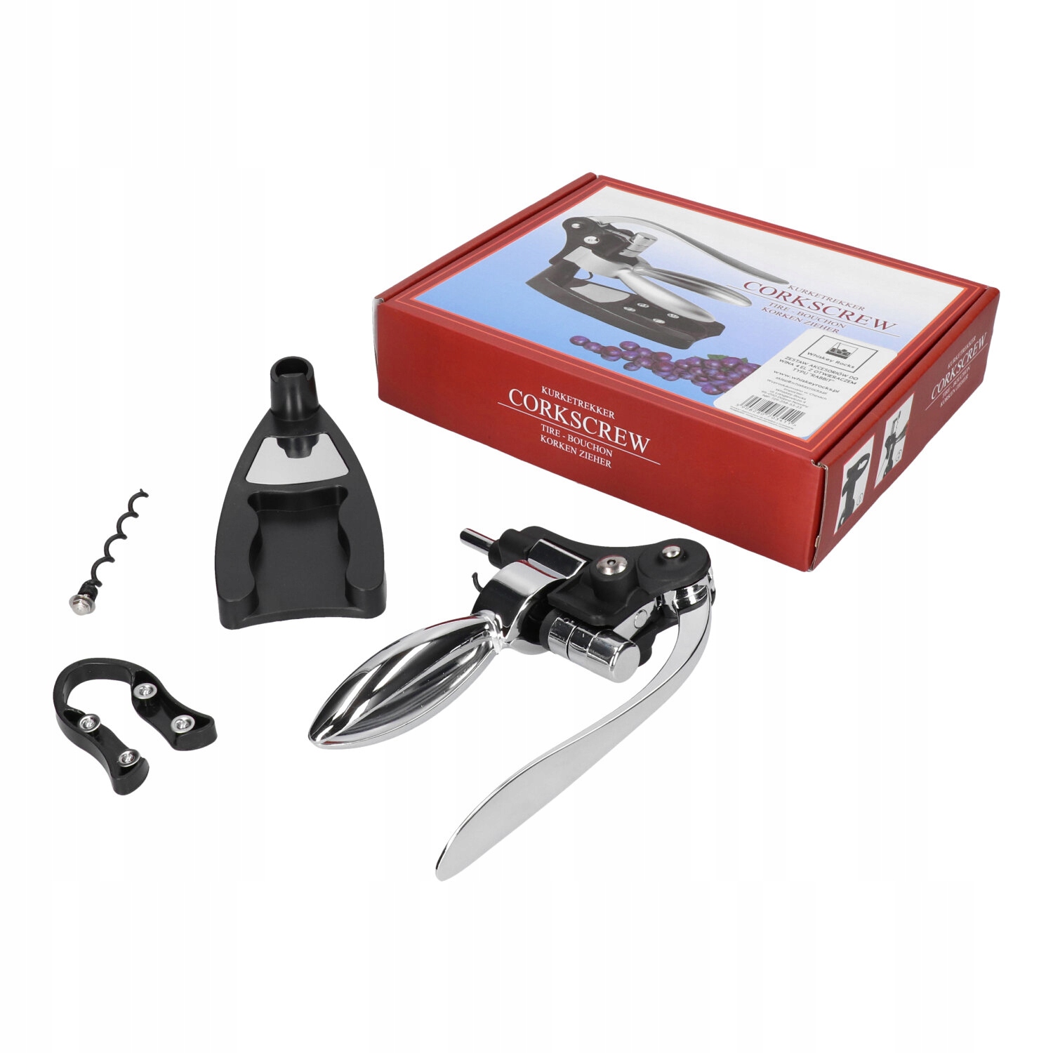 

Zestaw do wina 4 el z otwieraczem typu rabbit