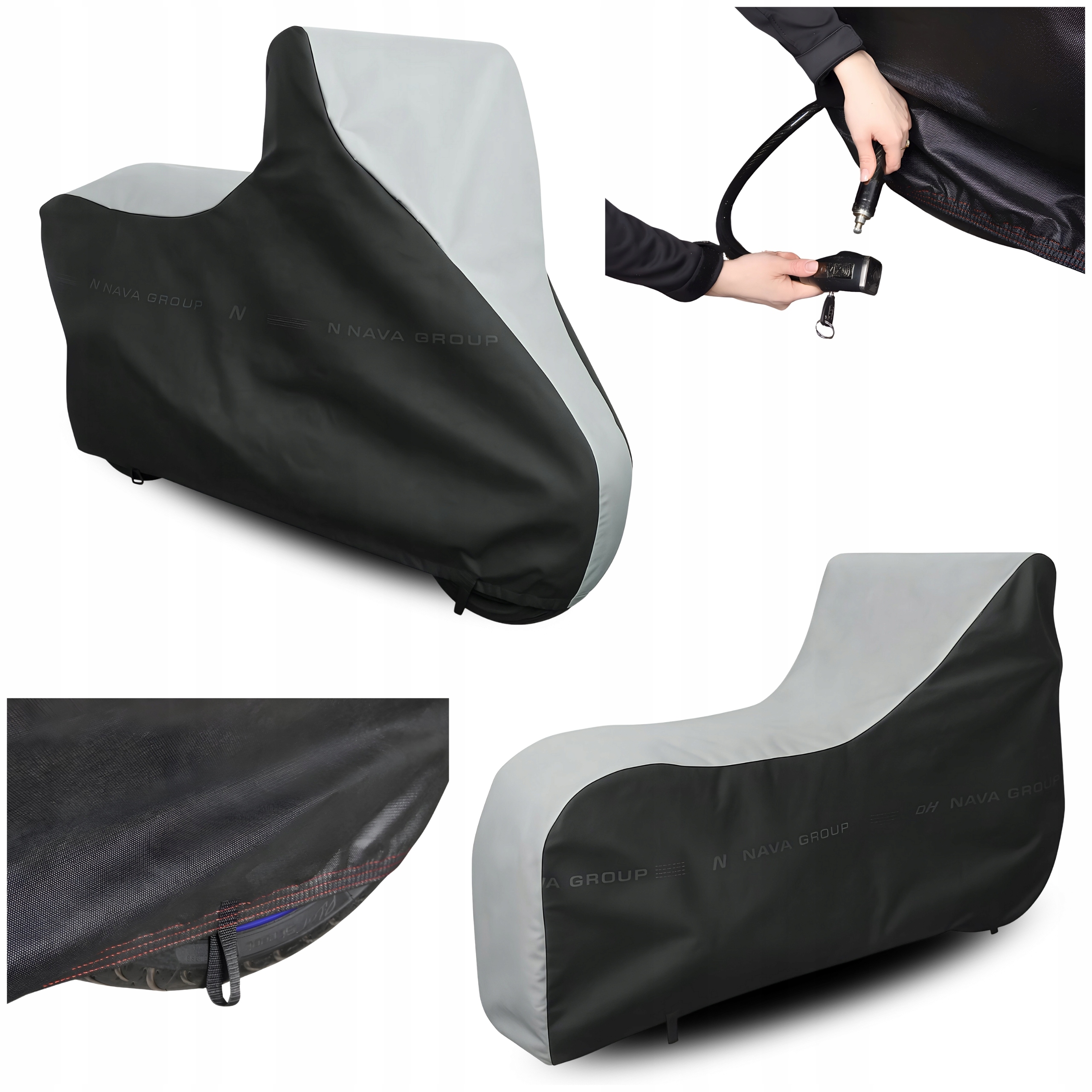 Obal na motocykl 2XL 265x135 Voděodolný Plachta Motor Uv Multi Pas