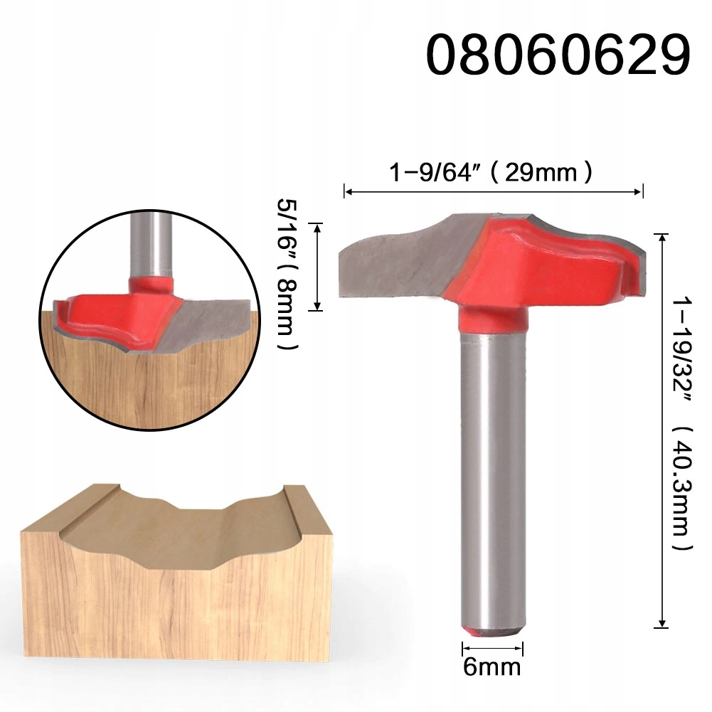 Frez do drewna rowkowania 29mm 8mm chwyt 6mm Marka inna