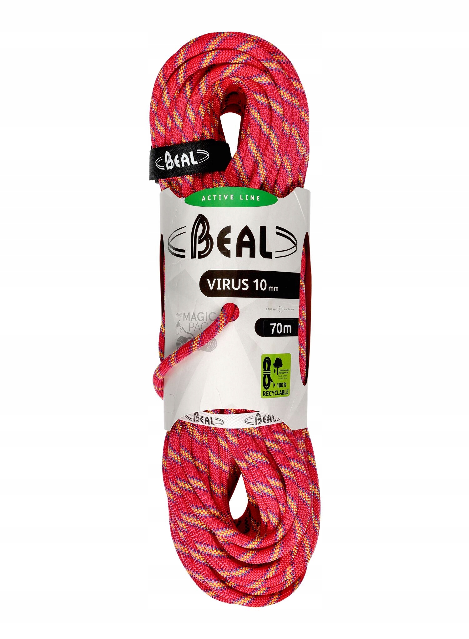 Dynamické lano Beal Virus 10 mm 70 m pink