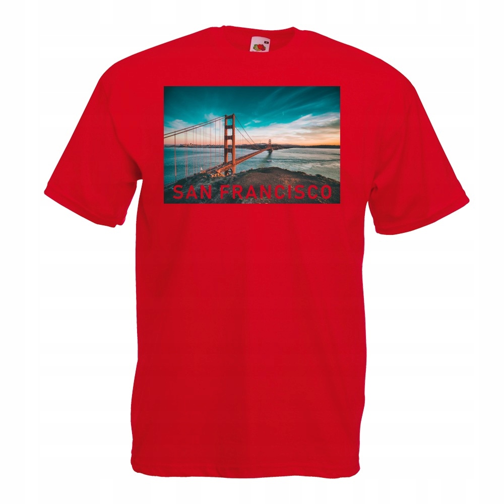 

Koszulka miasto San Francisco Usa XL czerwona