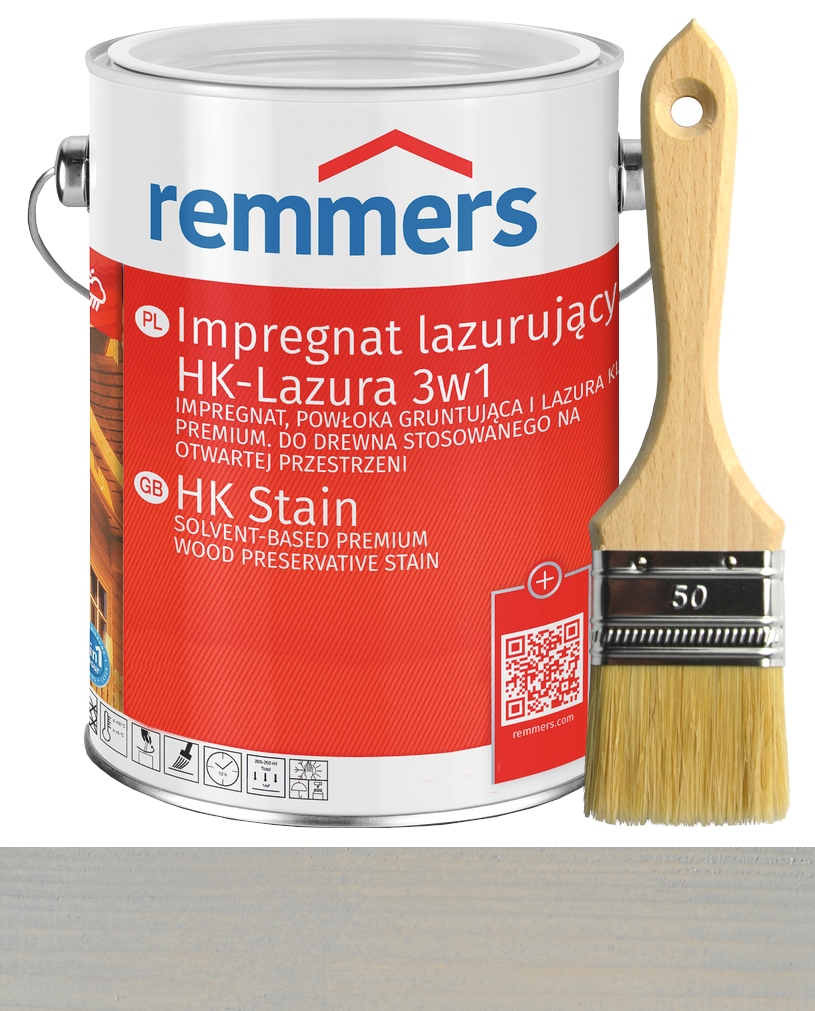 Remmers HK-Lasur impregnace dřeva 10L Stříbrnošedá